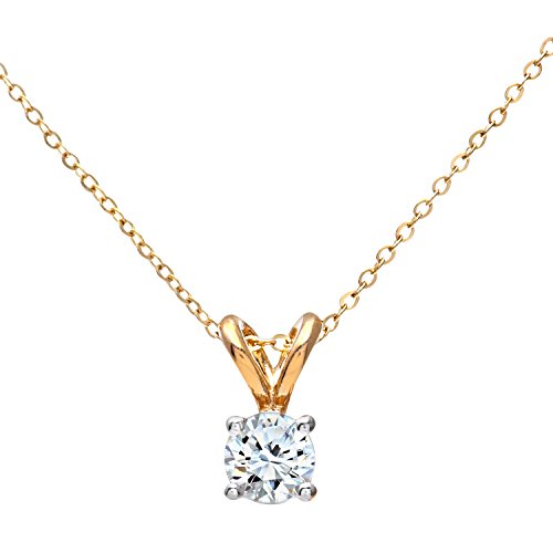 Recite Reverberation Framework Collier Pendentif – Femme – Or jaune (9 carats) 1.05 Gr – Diamant