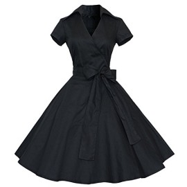 Find-Dress-Rtro-Vintage-annes-50-s-Style-Audrey-Hepburn-Rockabilly-Swing-Robe-de-Bal--Manches-Courtes-0