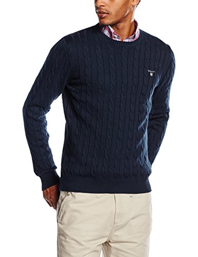 Gant Cotton Cable Crew Pull Homme
