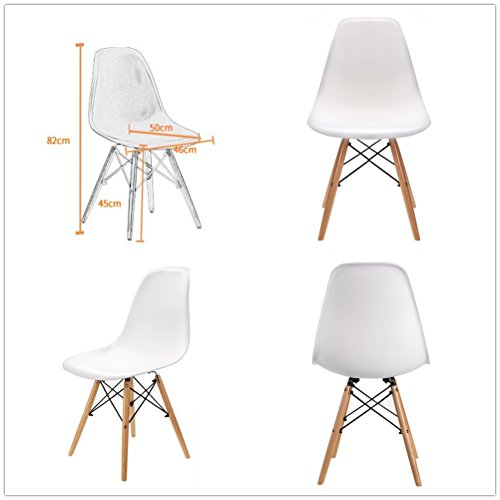 ArtDesign FR Lot de 4 chaises de Salle à Manger en métal empilable pour intérieur et extérieur 