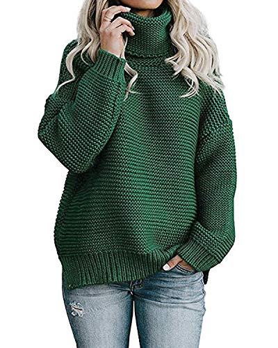 Tomwell Femme Pull en Tricot Col Rond Manches Longues Sweater Chaud Blouse Tops Haut Pullover Automne Hiver