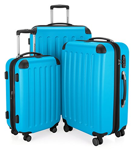 HAUPTSTADTKOFFER 55 cm TSA 4 roues ABS Vert aqua Bagages Cabine à Main Trolley extra léger extensible 42 L Valise Rigide Spree 