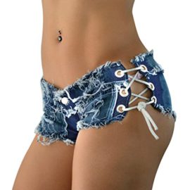 LAEMILIA-Shorts-Mini-Femme-Jean-Court-Sexy-t-Taille-Baisse-Bandage-Vintage-Pantalon-Short-Bermudas-Denim-Collant-0