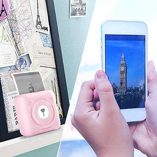 leegoal Mini imprimante Photo Portable Bluetooth Imprimer Social Media Photos Compatible iOS & Android 