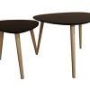 Alsapan-Galet-Lot-de-2-Tables-Basses-Gigognes-Scandinave-Vintage-Noir-Mat-Pitement-Pin-Massif-60-45-cm-x-40-x-40-cm-0-1 Alsapan Galet Lot de 2 Tables Basses Gigognes Scandinave Vintage Noir Mat Piétement Pin Massif 60-45 cm x 40 x 40 cm