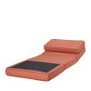 Artdeco fauteuil convertible chauffeuse convertible plusieurs couleurs (petit, orange tissu)