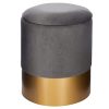 Atmosphera-Lot-de-2-poufs-coffres-en-Velours-Gris-Spirit-0-0 Atmosphera - Lot de 2 poufs coffres en Velours Gris Spirit