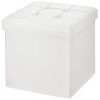 BRIAN-DANY-Pouf-Coffre-de-Rangement-Tabouret-Pliant-Pouf-de-Pliable-Cube-Simili-Cuir-38-x-38-x-38-cm-Blanc-0 BRIAN & DANY Pouf Coffre de Rangement Tabouret Pliant Pouf de Pliable Cube Simili Cuir, 38 x 38 x 38 cm, Blanc
