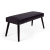 Beautify-Banc-en-Velours-Noir-Rivets-Apparents-Sige-de-Fentre-Meuble-pour-ChambreSalle-de-Sjour-Chaise-Capitonne-0-0 Beautify Banc en Velours Noir - Rivets Apparents - Siège de Fenêtre - Meuble pour Chambre/Salle de Séjour - Chaise Capitonnée