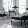 Beautify-Banc-en-Velours-Noir-Rivets-Apparents-Sige-de-Fentre-Meuble-pour-ChambreSalle-de-Sjour-Chaise-Capitonne-0-2 Beautify Banc en Velours Noir - Rivets Apparents - Siège de Fenêtre - Meuble pour Chambre/Salle de Séjour - Chaise Capitonnée