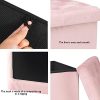 Bonlife-Cube-Pouf-d-Pliable-Coffre-Sige-de-Rangement-Bote-Rose-Velours-Synthtique-0-1 Bonlife Cube Pouf dé Pliable Coffre Siège de Rangement Boîte Rose Velours Synthétique