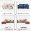 CAVEEN Housse de canapé Extensible en L Housse Protecteur Canapés de 2 pièces - 3 Places + 3 Places Stretch Housses de canapé en Tissu élastique