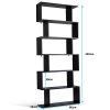 COSTWAY-Bibliothque-tagre-pour-Livres-tagre-de-Rangement-en-Bois-de-6-Niveaux-Contemporaine-80x23x192cm-0-0 COSTWAY Bibliothèque Étagère pour Livres Étagère de Rangement en Bois de 6 Niveaux Contemporaine 80x23x192cm