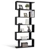 COSTWAY-Bibliothque-tagre-pour-Livres-tagre-de-Rangement-en-Bois-de-6-Niveaux-Contemporaine-80x23x192cm-0 COSTWAY Bibliothèque Étagère pour Livres Étagère de Rangement en Bois de 6 Niveaux Contemporaine 80x23x192cm