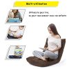 COSTWAY-Canap-Paresseux-Tatami-Pliable-Chaise-de-Plancher-Coussin-de-Chaise-de-Lit-Sige-de-Sol-pour-Maison-Bureau-105-x-57-x-15-CM-0-2 COSTWAY Canapé Paresseux Tatami Pliable Chaise de Plancher Coussin de Chaise de Lit Siège de Sol pour Maison, Bureau 105 x 57 x 15 CM