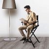 COSTWAY-Chaise-de-Directeur-Pliante-Chaise-de-Ralisateur-Fauteuil-Metteur-en-Scne-en-Bois-118x56x46cmNoire-0-3 COSTWAY Chaise de Directeur Pliante Chaise de Réalisateur Fauteuil Metteur en Scène en Bois 118x56x46cmNoire