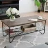 COSTWAY-Table-Basse-Table-Salon-Rtro-Vintage-en-Mtal-et-MDF-Style-Industrielle-Surface-Impermable-avec-tagre-de-Rangement-105x50x415-CM-0-0 COSTWAY Table Basse Table Salon Rétro Vintage en Métal et MDF Style Industrielle Surface Imperméable avec Étagère de Rangement 105x50x41,5 CM