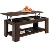 Comifort-Table-basse-relevable-en-chne-massif-avec-porte-revues-intgr-100-x-50-x-4355-cm-0 Comifort Table basse relevable en chêne massif avec porte-revues intégré 100 x 50 x 43/55 cm