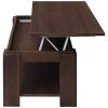 Comifort-Table-basse-relevable-en-chne-massif-avec-porte-revues-intgr-100-x-50-x-4355-cm-0-3 Comifort Table basse relevable en chêne massif avec porte-revues intégré 100 x 50 x 43/55 cm