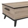 Demeyere-Table-Basse-Design-Style-Industriel-Idal-pour-Votre-Coin-Salon-TV-2-Niches-et-2-Tiroirs-Coulissants-Collection-Wayne-Chne-BrosseNoir-Mat-L-1066-cm-x-P-501-cm-x-H-352-cm-0-1 Demeyere Table Basse Design Style Industriel-Idéal pour Votre Coin Salon TV-2 Niches et 2 Tiroirs Coulissants-Collection Wayne, Chêne Brosse/Noir Mat, L 106,6 cm x P 50,1 cm x H 35,2 cm