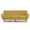 Designetsamaison-Canap-scandinave-3-Places-Jaune-Nils-0 Designetsamaison Canapé scandinave 3 Places Jaune - Nils