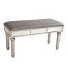 Dipamkar-L94-x-P405-x-H465-cm-banc-de-velours-Avec-Rivet-Miroir-de-fentre-Fauteuil-Salon-Meuble-entre-de-salon-capitonne-rembourre-de-coussin-de-Banc-Chaussure-0-0 Dipamkar® L94 x P40.5 x H46.5 cm - banc de velours, Avec Rivet Miroir de fenêtre Fauteuil Salon Meuble, entrée de salon capitonnée rembourrée de coussin de Banc Chaussure