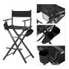 EBTOOLS Chaise de Maquillage, légère et Portable avec Poches latérales Noir