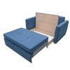 E-MEUBLES Petit Canapé lit Convertible Salon Chambre d'ado Tissu Structure de Tresse SARA 120