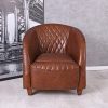 Fauteuil-en-Cuir-Classique-des-annes-20-Fauteuil-de-Club-Vintage-ovl010-Palazzo-0-0 Fauteuil en Cuir Classique des années 20 - Fauteuil de Club Vintage ovl010 Palazzo
