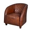 Fauteuil-en-Cuir-Classique-des-annes-20-Fauteuil-de-Club-Vintage-ovl010-Palazzo-0 Fauteuil en Cuir Classique des années 20 - Fauteuil de Club Vintage ovl010 Palazzo