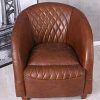 Fauteuil-en-Cuir-Classique-des-annes-20-Fauteuil-de-Club-Vintage-ovl010-Palazzo-0-2 Fauteuil en Cuir Classique des années 20 - Fauteuil de Club Vintage ovl010 Palazzo