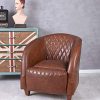 Fauteuil-en-Cuir-Classique-des-annes-20-Fauteuil-de-Club-Vintage-ovl010-Palazzo-0-3 Fauteuil en Cuir Classique des années 20 - Fauteuil de Club Vintage ovl010 Palazzo