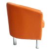 Fauteuil-moderne-en-simili-cuir-avec-pieds-chroms-pour-la-maison-la-salle--manger-le-salon-le-bureau-la-salle-de-rception-Orange-0-1 Fauteuil moderne en simili cuir avec pieds chromés pour la maison, la salle à manger, le salon, le bureau, la salle de réception Orange