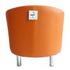 Fauteuil-moderne-en-simili-cuir-avec-pieds-chroms-pour-la-maison-la-salle--manger-le-salon-le-bureau-la-salle-de-rception-Orange-0-2 Fauteuil moderne en simili cuir avec pieds chromés pour la maison, la salle à manger, le salon, le bureau, la salle de réception Orange