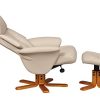 Fauteuil pivotant inclinable et repose-pieds Marseille