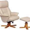 Fauteuil pivotant inclinable et repose-pieds Marseille