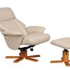Fauteuil pivotant inclinable et repose-pieds Marseille