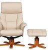 Fauteuil pivotant inclinable et repose-pieds Marseille