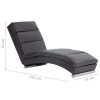 Festnight-Chaise-Longue-Confortable-Chaise-Longue-Interieur-Chaise-Longue-avec-Pieds-en-Acier-Fauteuil-Relaxant-Salon-Gris-Similicuir-0-1 Festnight Chaise Longue Confortable | Chaise Longue Interieur | Chaise Longue avec Pieds en Acier | Fauteuil Relaxant Salon | Gris Similicuir