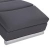 Festnight-Chaise-Longue-Confortable-Chaise-Longue-Interieur-Chaise-Longue-avec-Pieds-en-Acier-Fauteuil-Relaxant-Salon-Gris-Similicuir-0-3 Festnight Chaise Longue Confortable | Chaise Longue Interieur | Chaise Longue avec Pieds en Acier | Fauteuil Relaxant Salon | Gris Similicuir