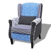 Festnight-Fauteuil-Patchwork-Relax-de-Style-Campagne--Couleurs-Bleu-et-Blanc-0-0 Festnight Fauteuil Patchwork Relax de Style Campagne à Couleurs Bleu et Blanc