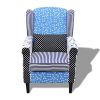 Festnight-Fauteuil-Patchwork-Relax-de-Style-Campagne--Couleurs-Bleu-et-Blanc-0 Festnight Fauteuil Patchwork Relax de Style Campagne à Couleurs Bleu et Blanc