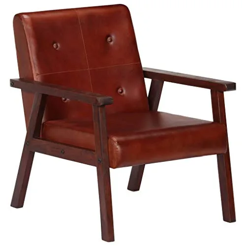 Festnight-Fauteuil-de-Salon-Fauteuil-en-Cuir-vritable-Luxueux-Fauteuil-de-Bureau-Fauteuil-Relax-pour-Canap-Marron-0 Festnight Fauteuil de Salon | Fauteuil en Cuir véritable Luxueux | Fauteuil de Bureau | Fauteuil Relax pour Canapé | Marron