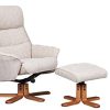 GFA The Amalfi Simili Daim Tissu Fauteuil pivotant inclinable en Quatre Couleurs