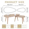GOLDFAN-Table-Basse-Bois-Moderne-Lot-de-2-Table-Basse-Gigognes-Triangulaire-pour-Salon-Bureau-Table-dappoint-Design-Scandinave-Couleur-Chne-0-0 GOLDFAN Table Basse Bois Moderne Lot de 2 Table Basse Gigognes Triangulaire pour Salon, Bureau, Table d'appoint Design Scandinave, Couleur Chêne