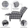 GOTOTOP Fauteuil Canapé Inclinable avec Pieds en Bois Sofa Fauteuil Relaxation de Dossier Réglable