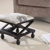 Gablemere Repose-Pieds 3 Positions en Bois, Coloris Acajou et Blanc