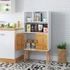 HOMECHO-Bibliothque-Scandinave-Meuble-de-Rangement-pour-Sallon-Chambre-de-Coucher-Entre-60-x-30-x-120cm-2-tagres-2-Portes-et-4-Pieds-Hauts-0-3 HOMECHO Bibliothèque Scandinave, Meuble de Rangement - pour Sallon, Chambre de Coucher, Entrée 60 x 30 x 120cm ( 2 Étagères, 2 Portes et 4 Pieds Hauts)