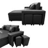 Happy-Garden-Canap-dangle-Convertible-Tony-3-Places-Noir-0-1 Happy Garden Canapé d'angle Convertible Tony 3 Places Noir