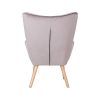 Helsinki-Fauteuil-en-Velours-avec-Pieds-en-Bois-Taupe-0-0 Helsinki Fauteuil en Velours avec Pieds en Bois Taupe
